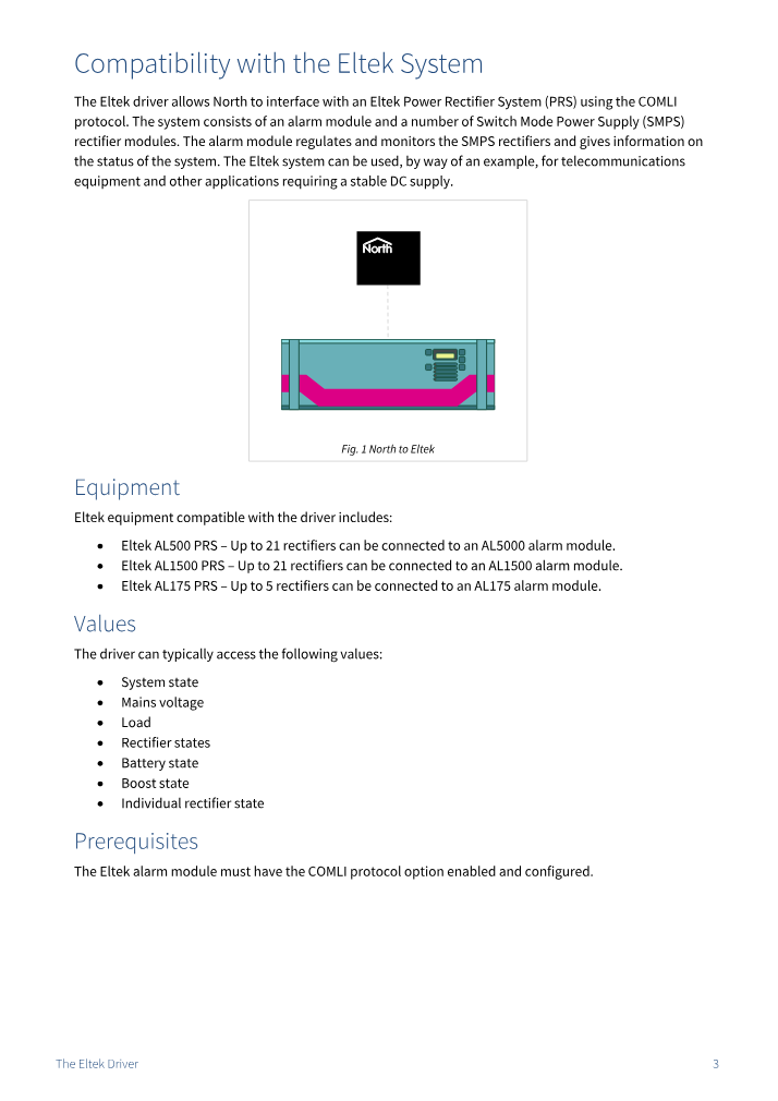 Preview thumbnail of page 3 of the Eltek Driver Manual PDF document.